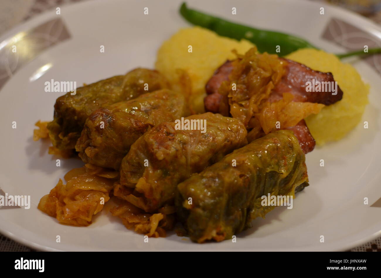 Sarmale, the speciality from Romania Stock Photo