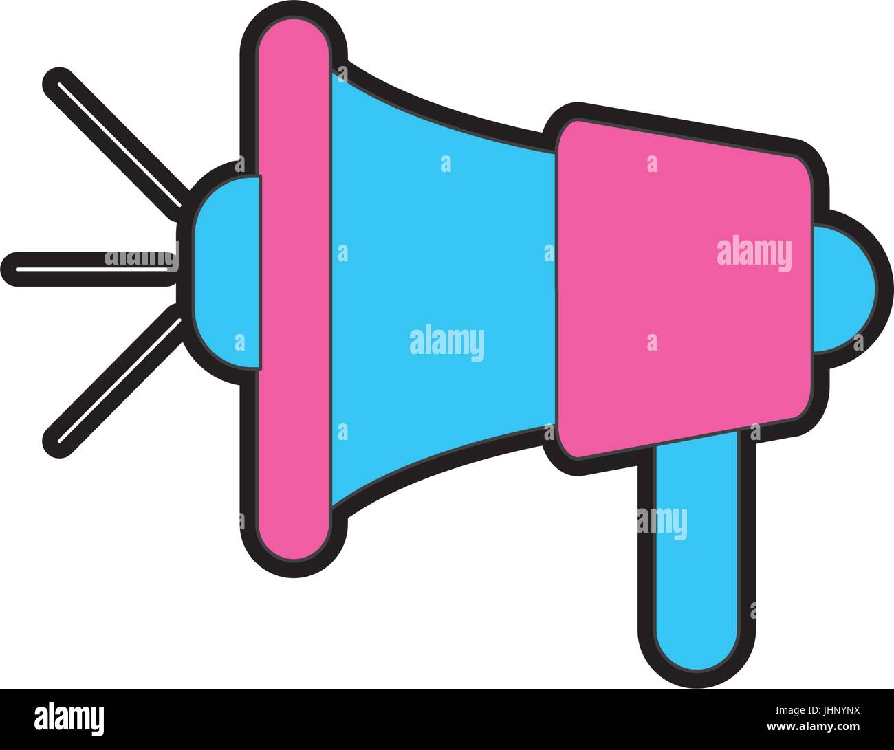 megaphone tool to speaker communication message Stock Vector Image