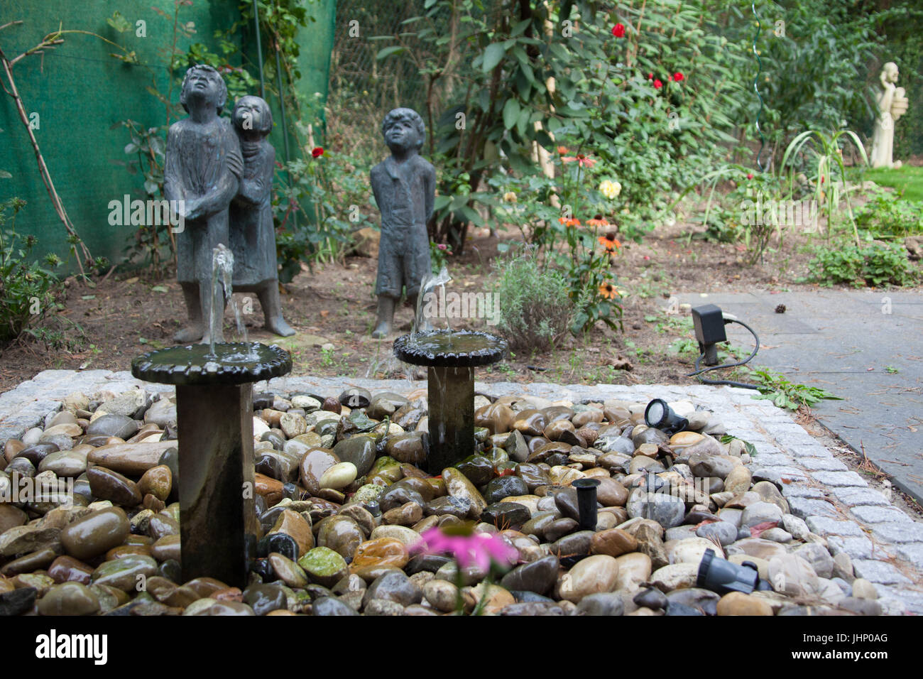 Original unique fountain sculptures from Josef Krautwald, Mainz, Germany Stock Photo