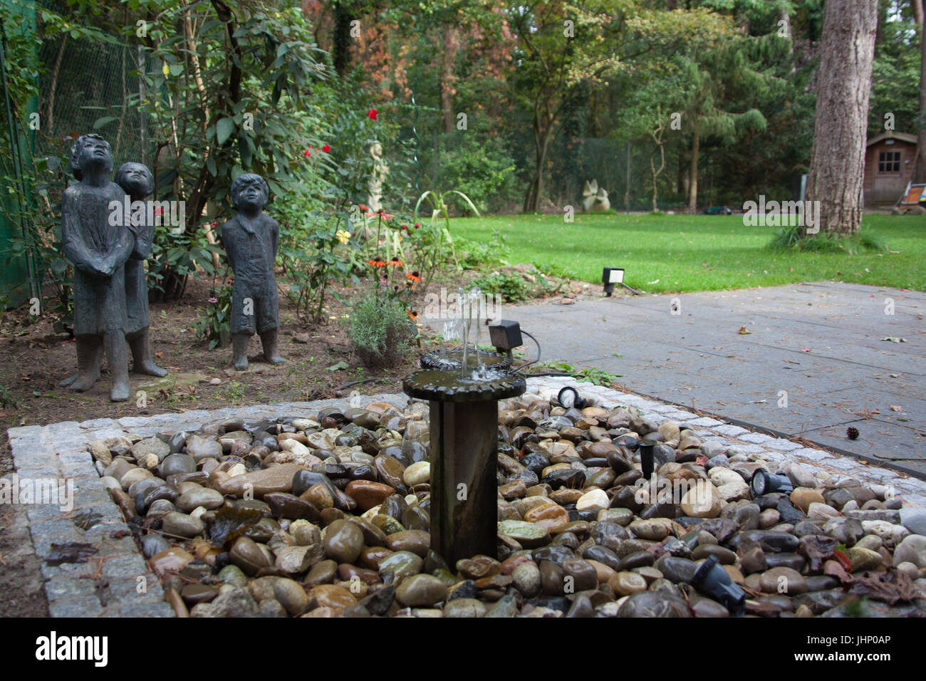 Original unique fountain sculptures from Josef Krautwald, Mainz, Germany Stock Photo