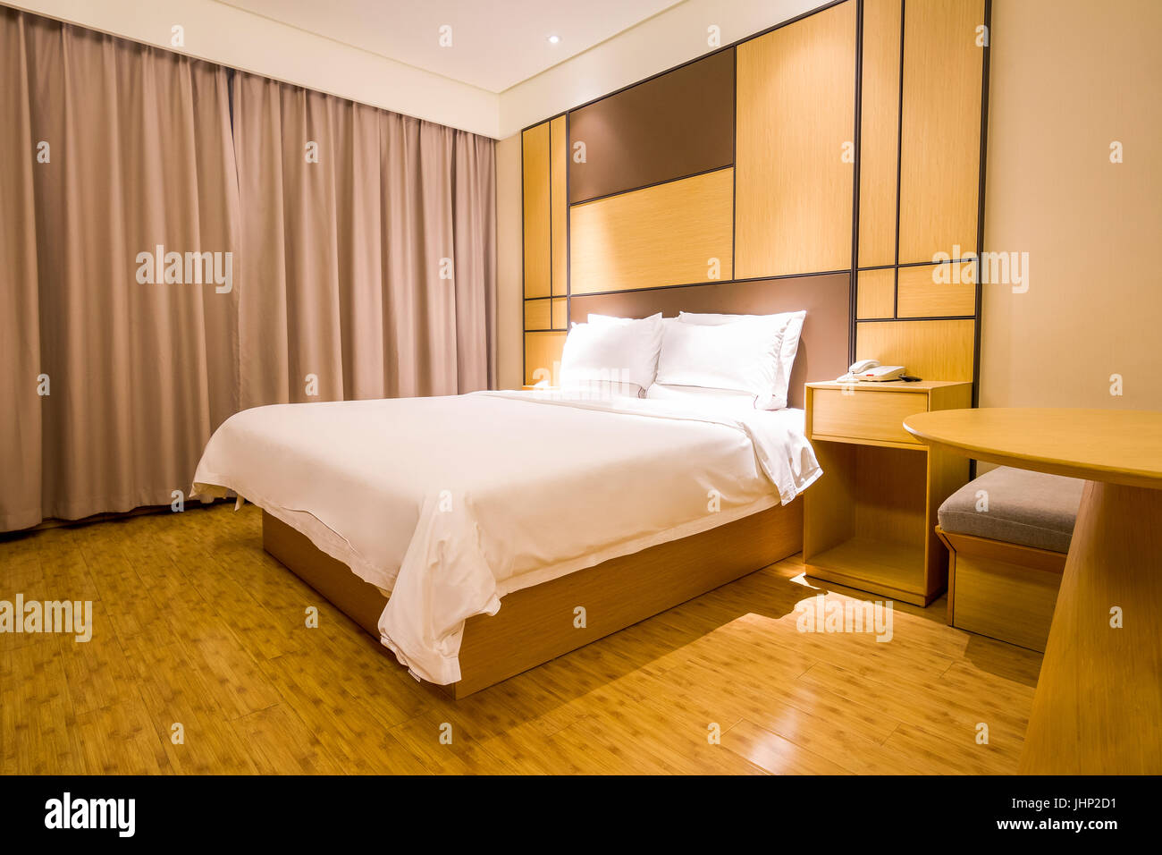 The Interial View of A Fancy Hotel Room. Stock Photo