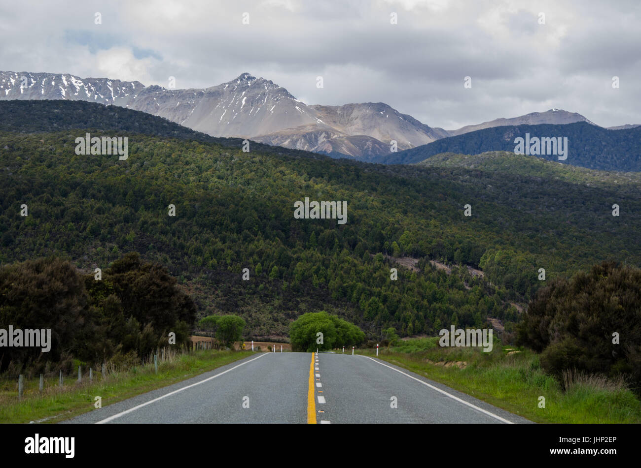 Road Trip in the South Island, New Zealand Stock Photo