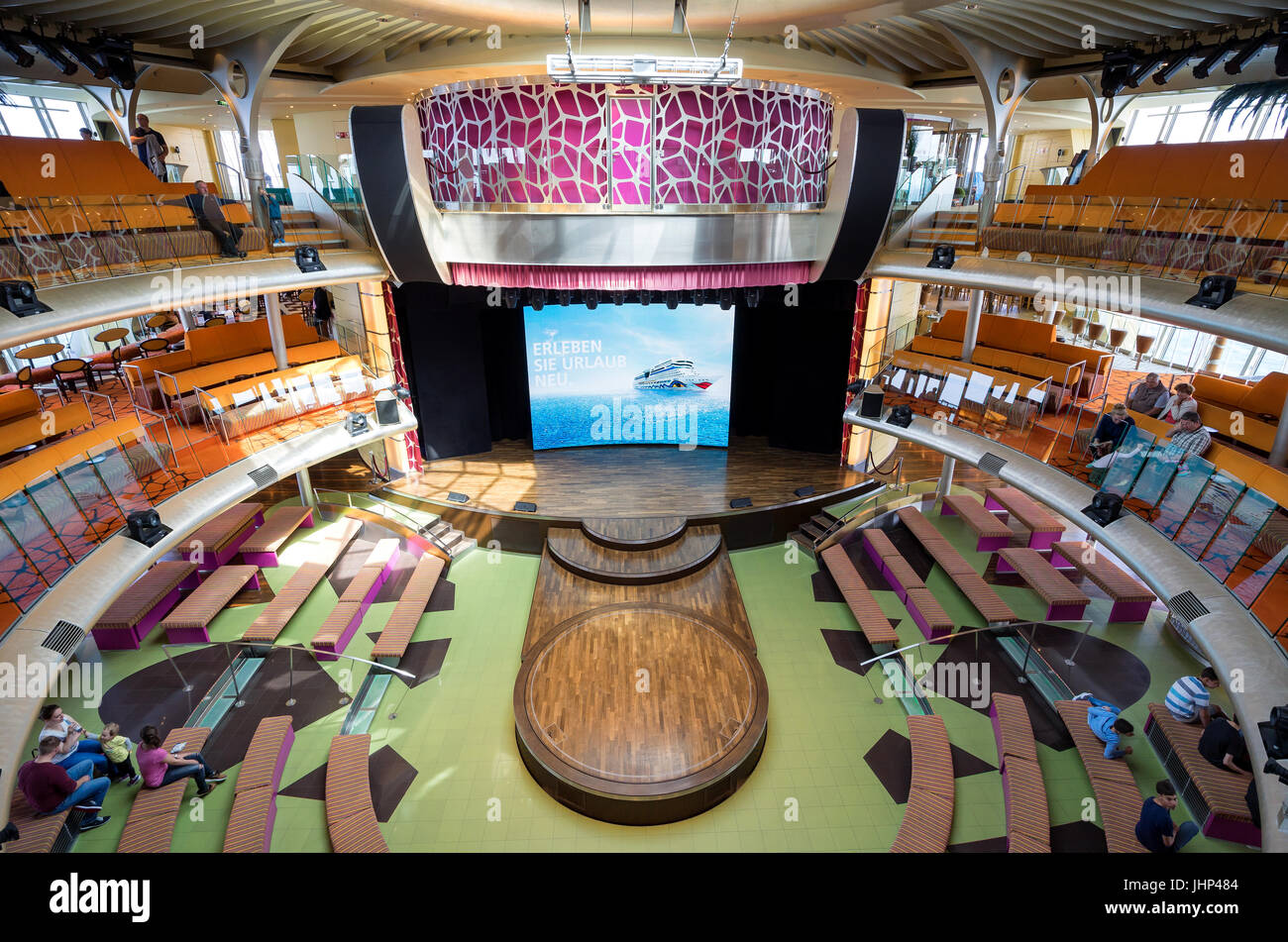 Theatrium Aboard Aidasol Aidasol Is A Sphinx Class Cruise Ship Built At Meyer Werft For Aida Cruises One Of Ten Brands Owned By Carnival Corp Stock Photo Alamy