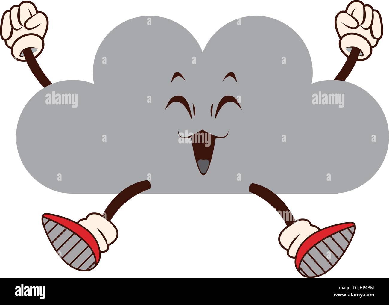 kawaii fun cloud weather climate cartoon Stock Vector Image & Art - Alamy