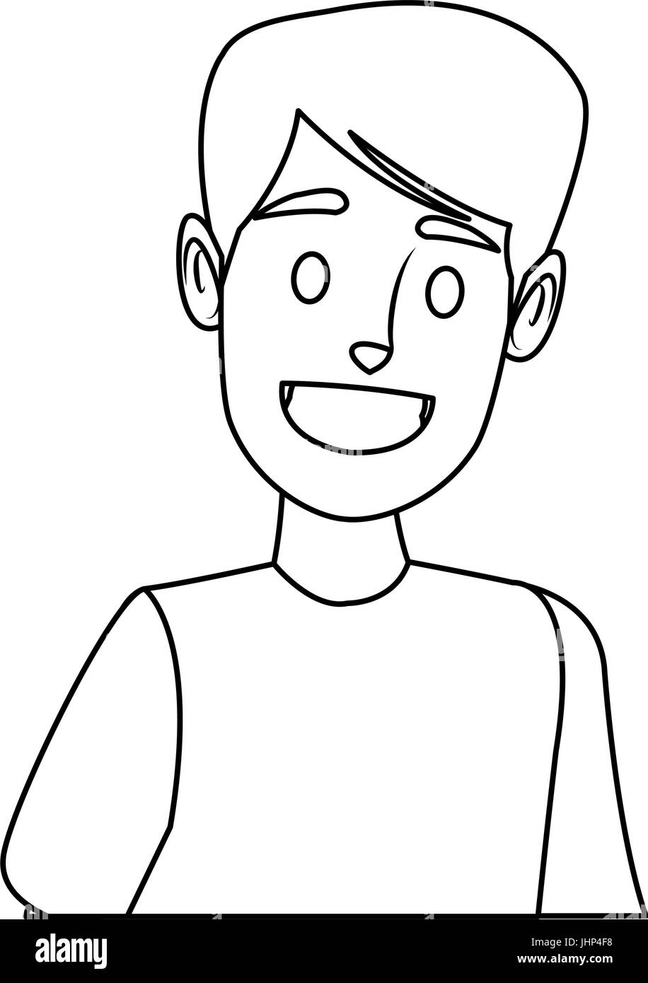 portrait young man character people Stock Vector Image & Art - Alamy