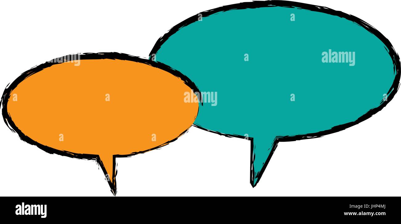 speech bubbles message communication chat Stock Vector Image & Art - Alamy