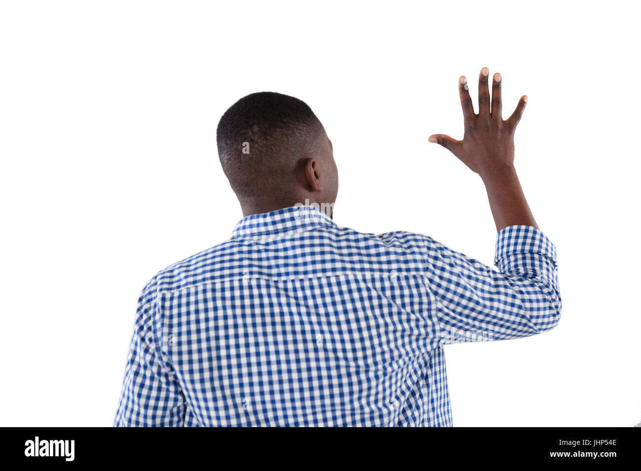 Kneeling man rear view hi-res stock photography and images - Alamy
