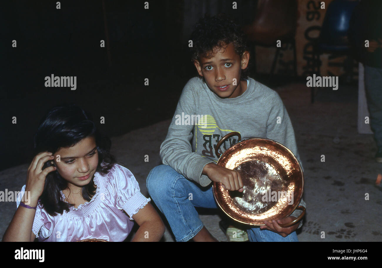 Gypsy children; in Kalderash; of boilers; São Paulo; Brazil Stock Photo