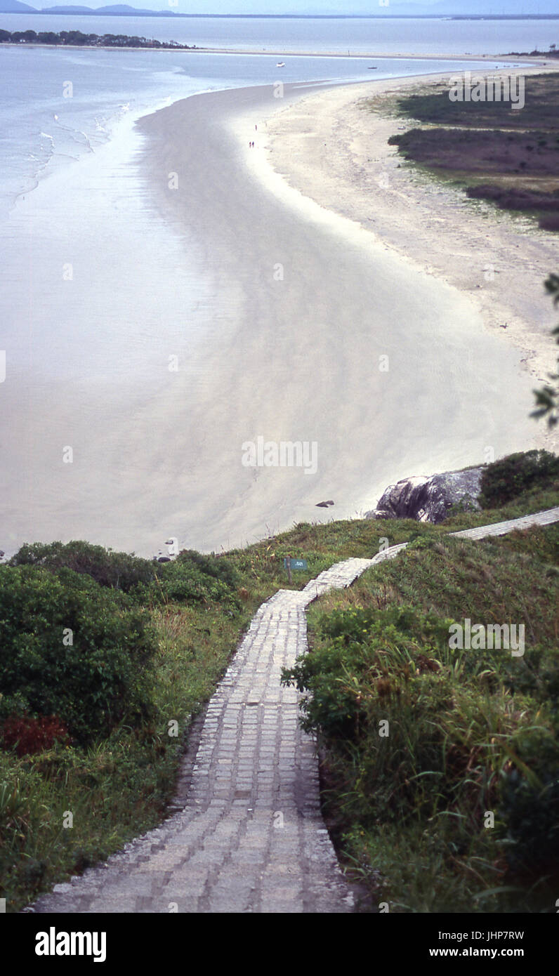 Ascent of the lighthouse; Ilha do Mel; Paraná; Brazil Stock Photo