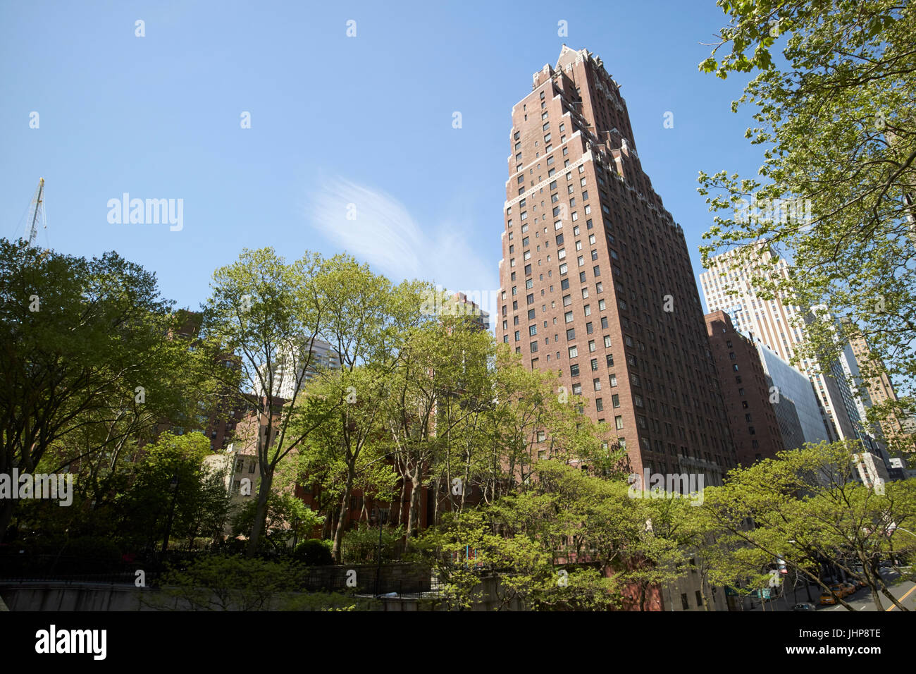 tudor city greens and apartment complex New York City USA Stock Photo