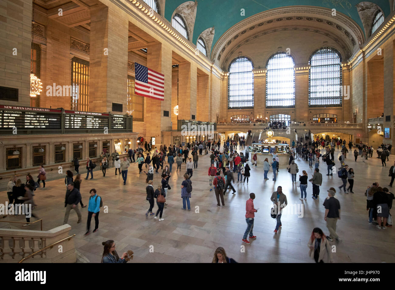 main concourse interior of grand central station New York City USA Stock Photo