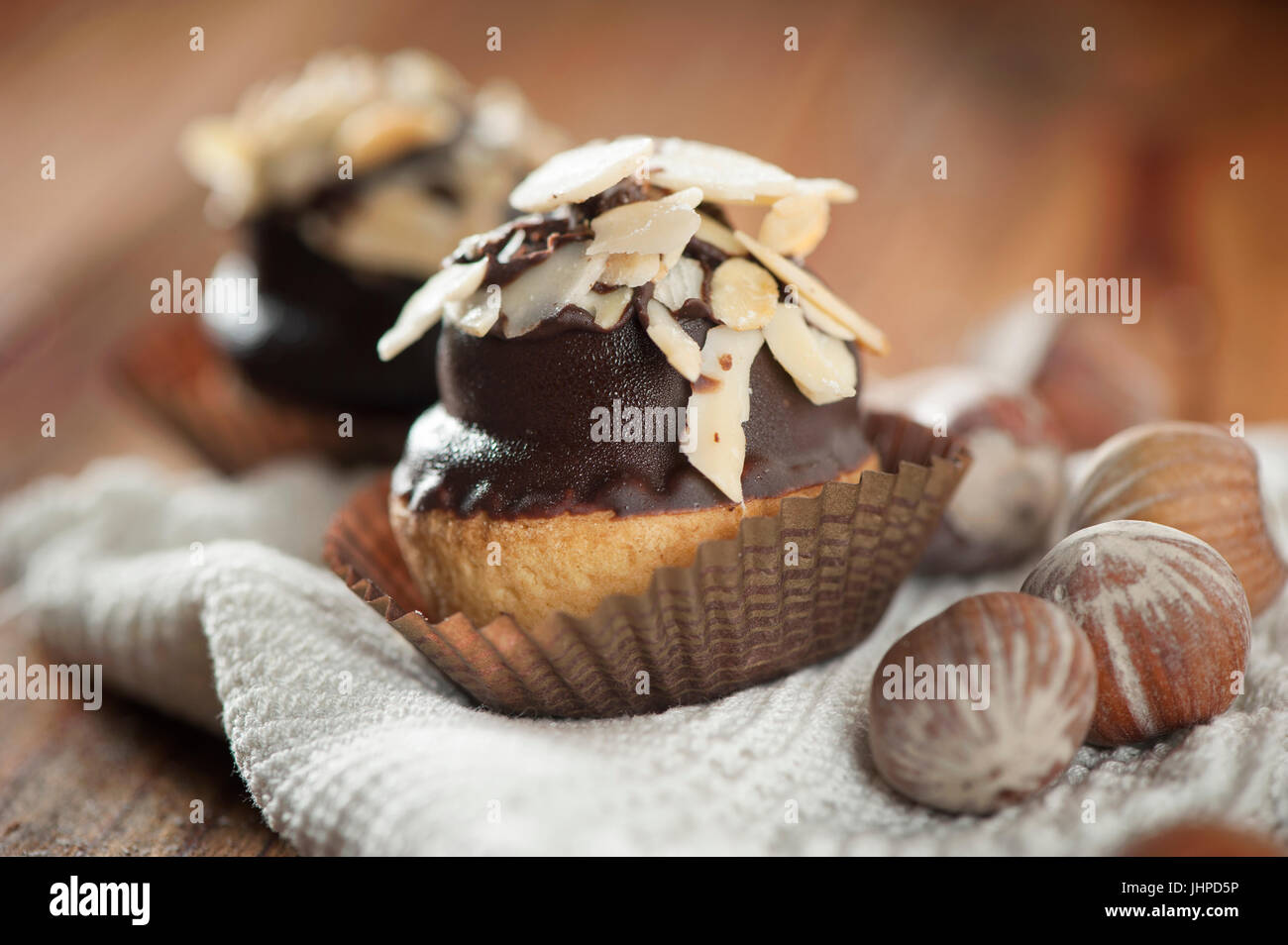 Pastry Using Tablea Italian pastry on wooden table Stock Photo - Alamy
