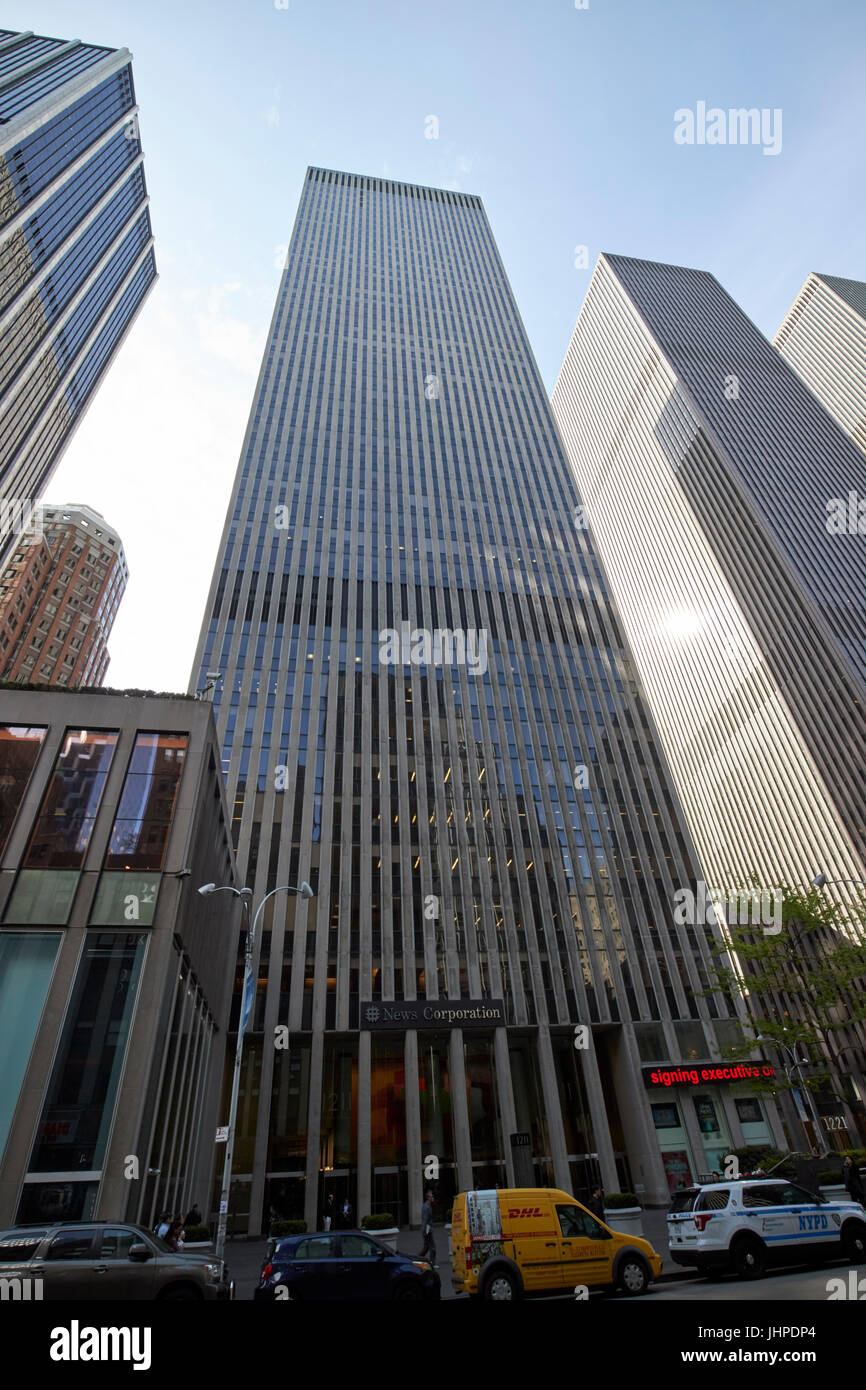 1221 avenue of the americas news corporation headquarters New York City USA Stock Photo