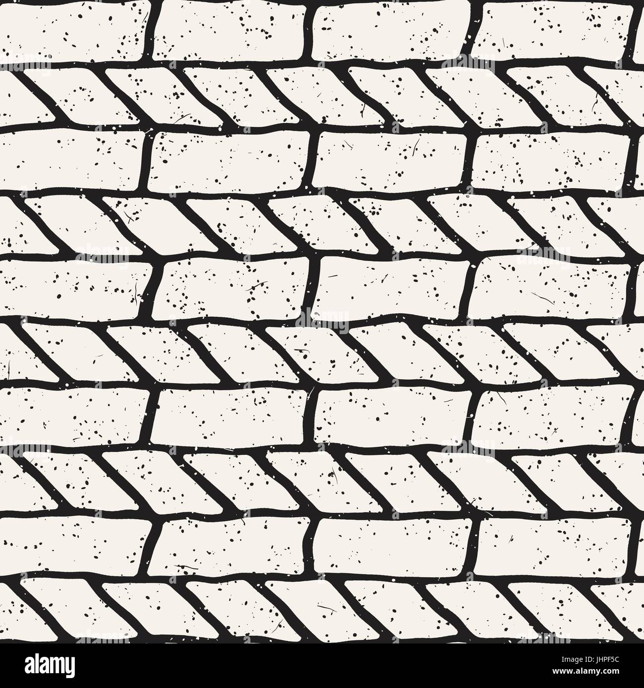 Seamless pattern with hand drawn brush strokes. Ink doodle grunge ...