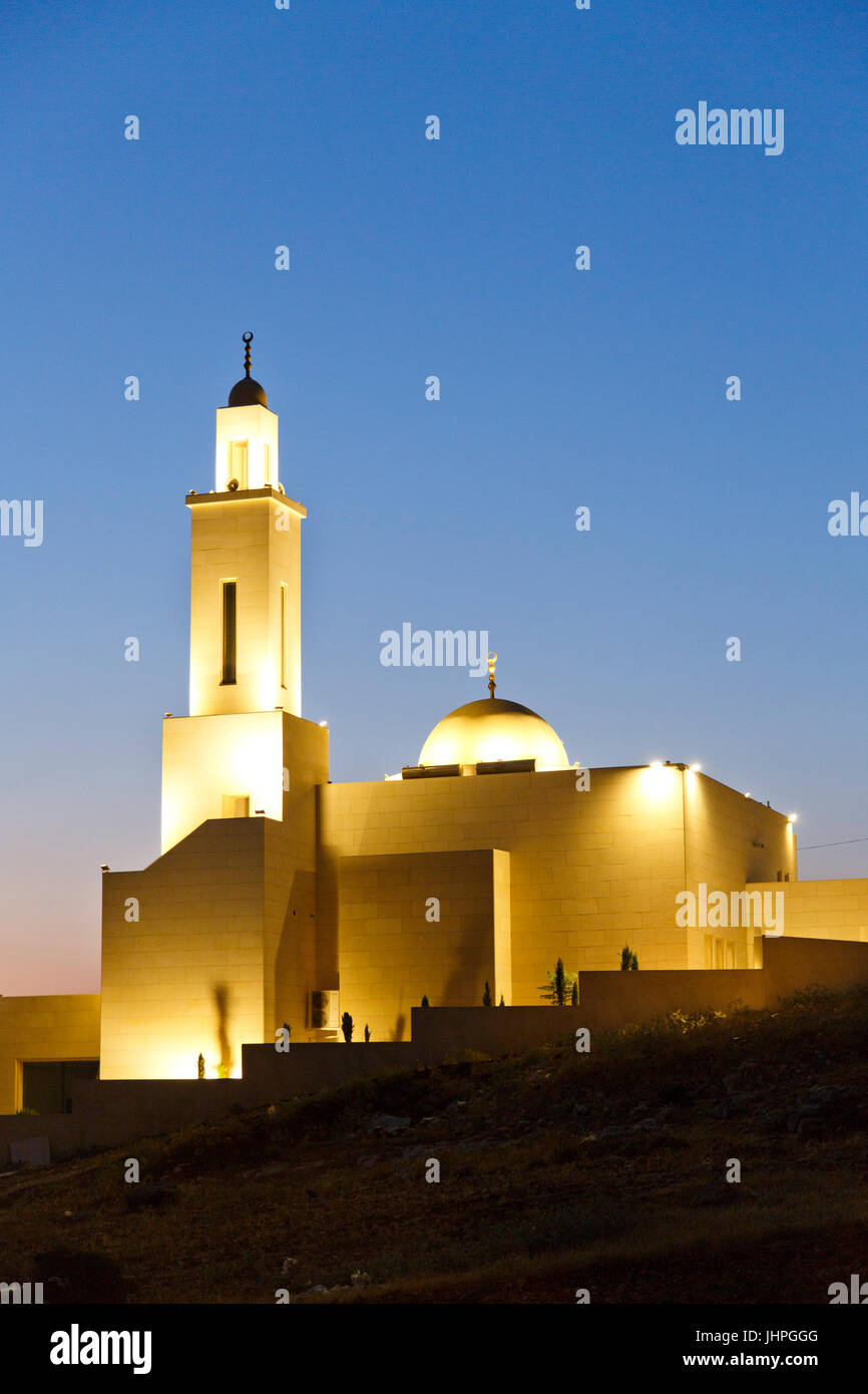 Holy land mosque in Amman, Jordan Stock Photo