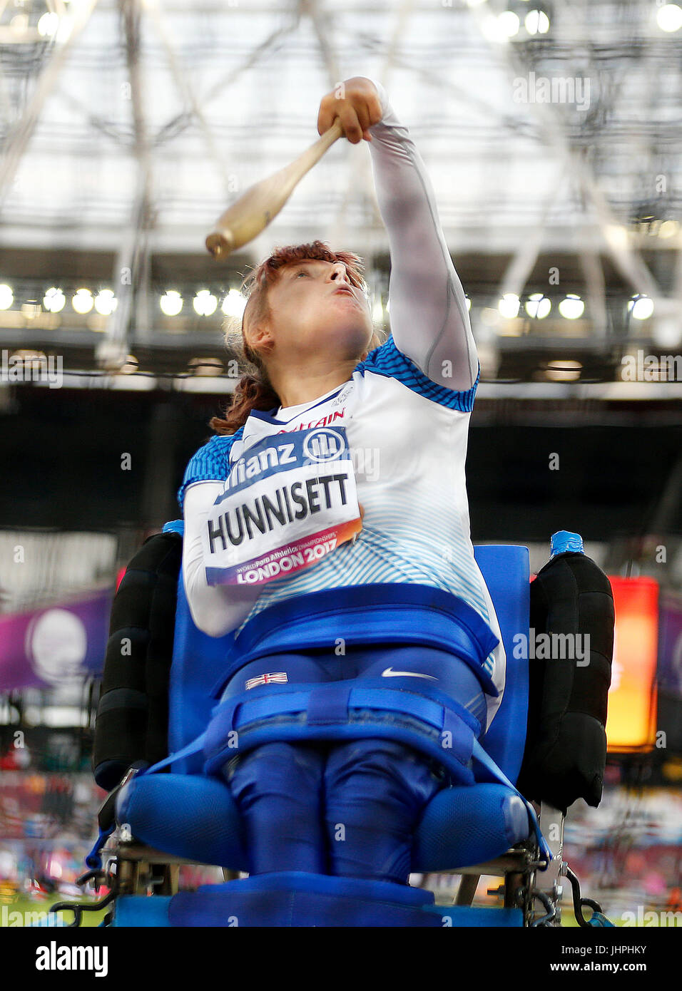 Great Britain's Abbie Hunnisett in action in the Women's Club Throw F32