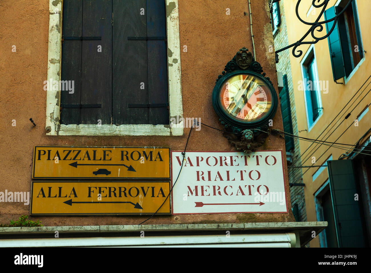 Photo Picture View of the Famous Venice Italian City Clock Stock Photo ...