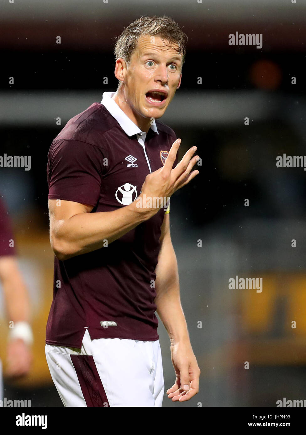 Heart of Midlothian's Christophe Berra during the preseason friendly