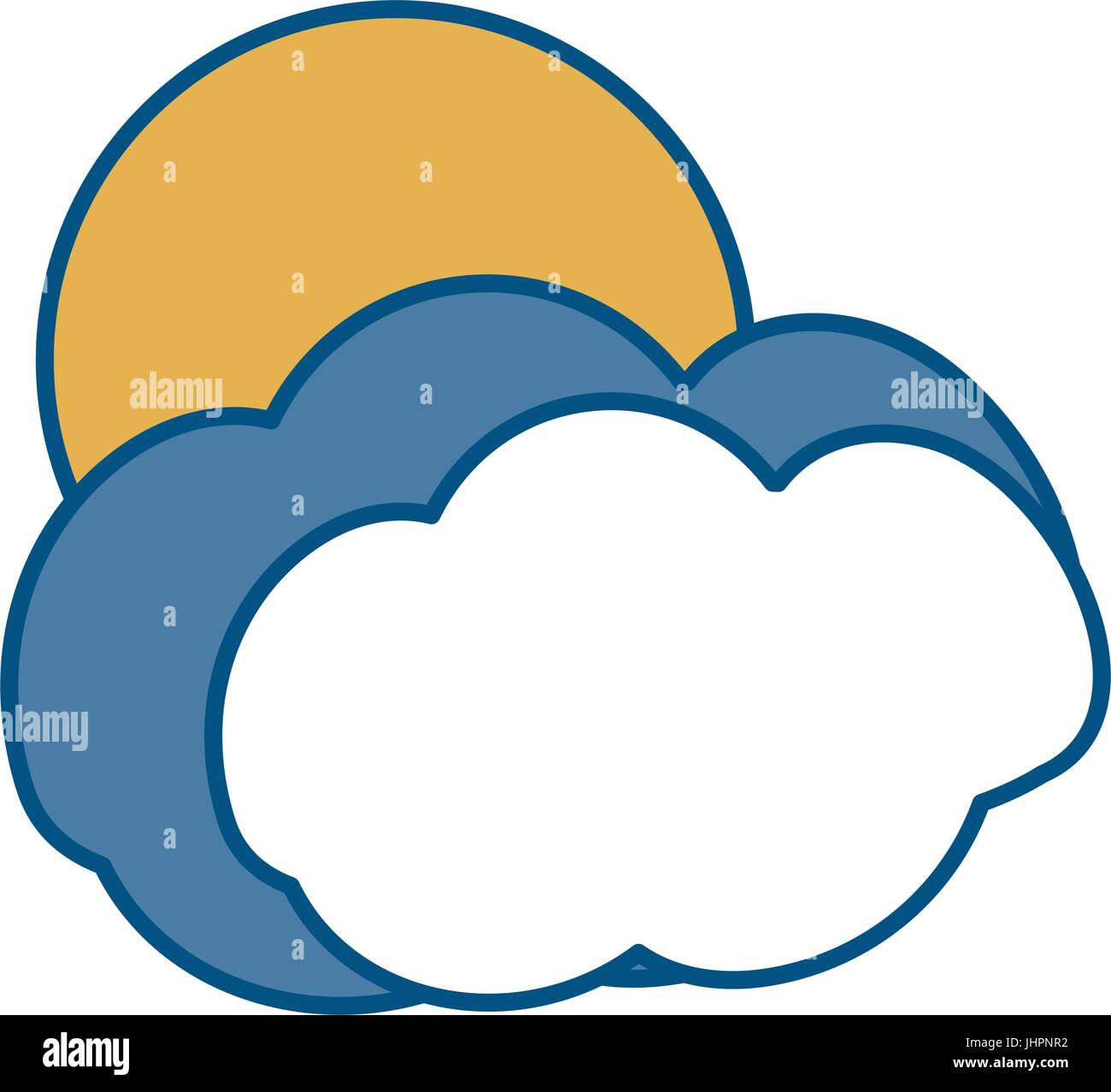 cloud and sun icon Stock Vector Image & Art - Alamy