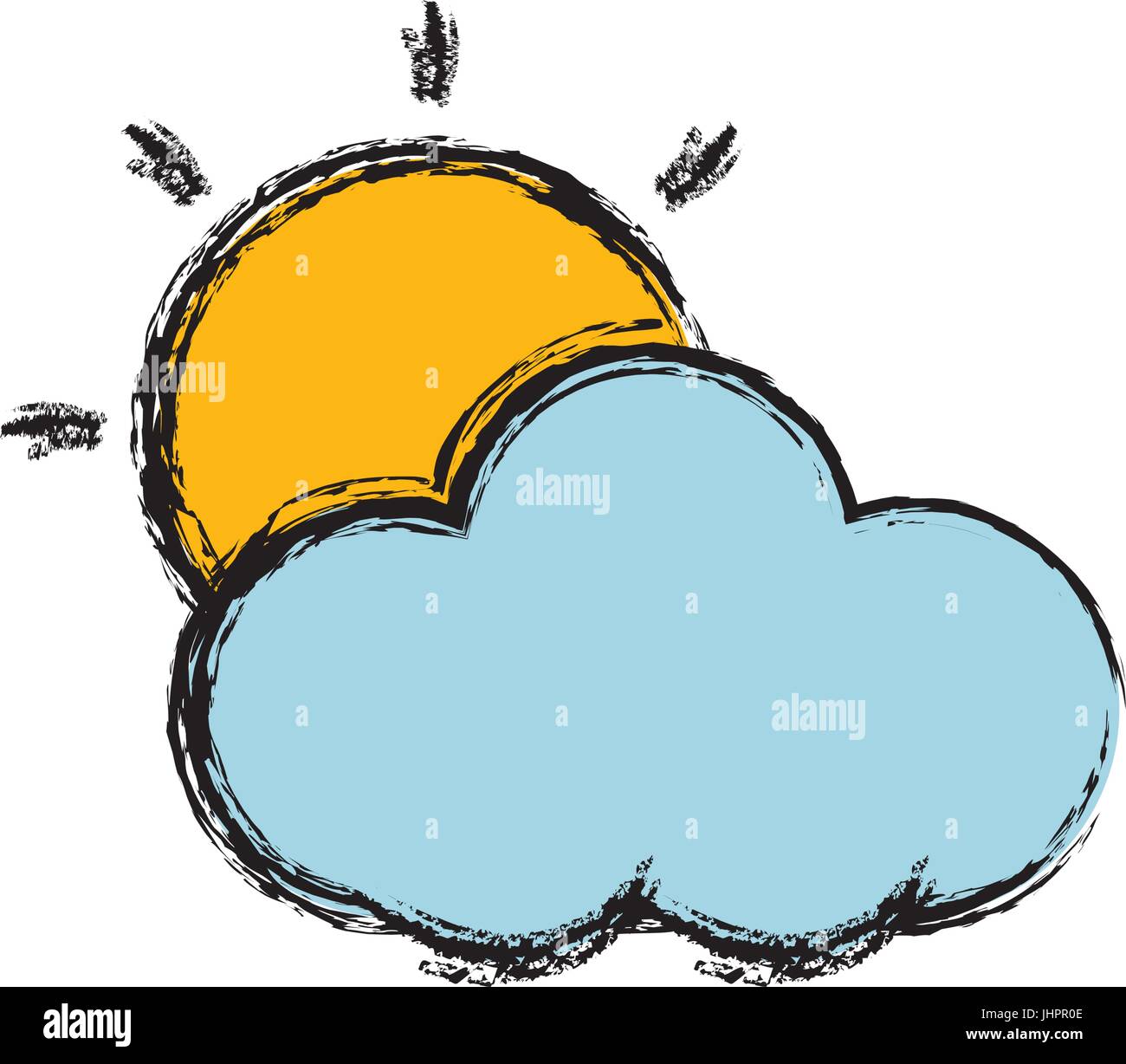 cloud and sun icon Stock Vector Image & Art - Alamy