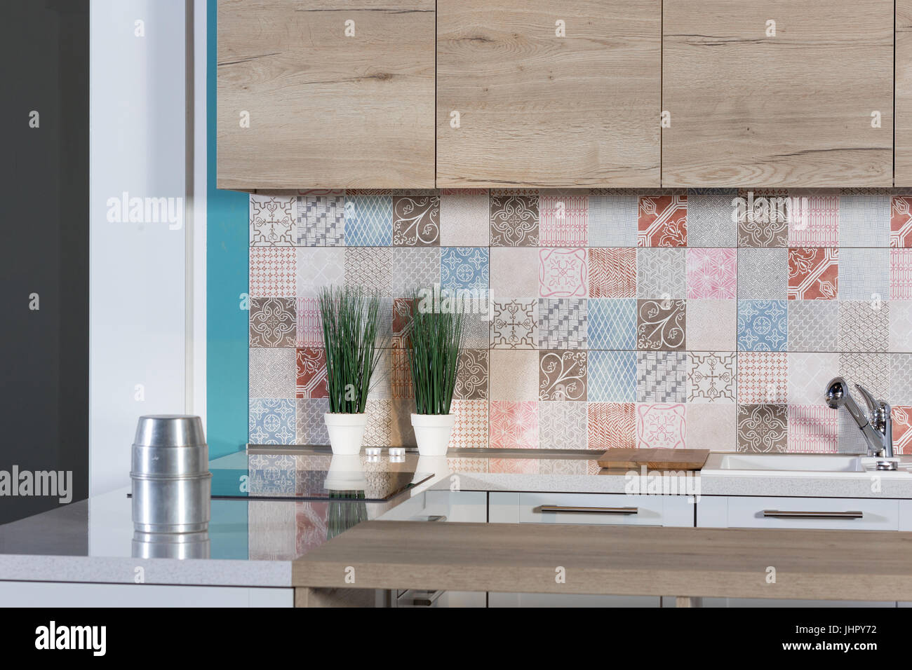 interior home, new kitchen, open space Stock Photo - Alamy