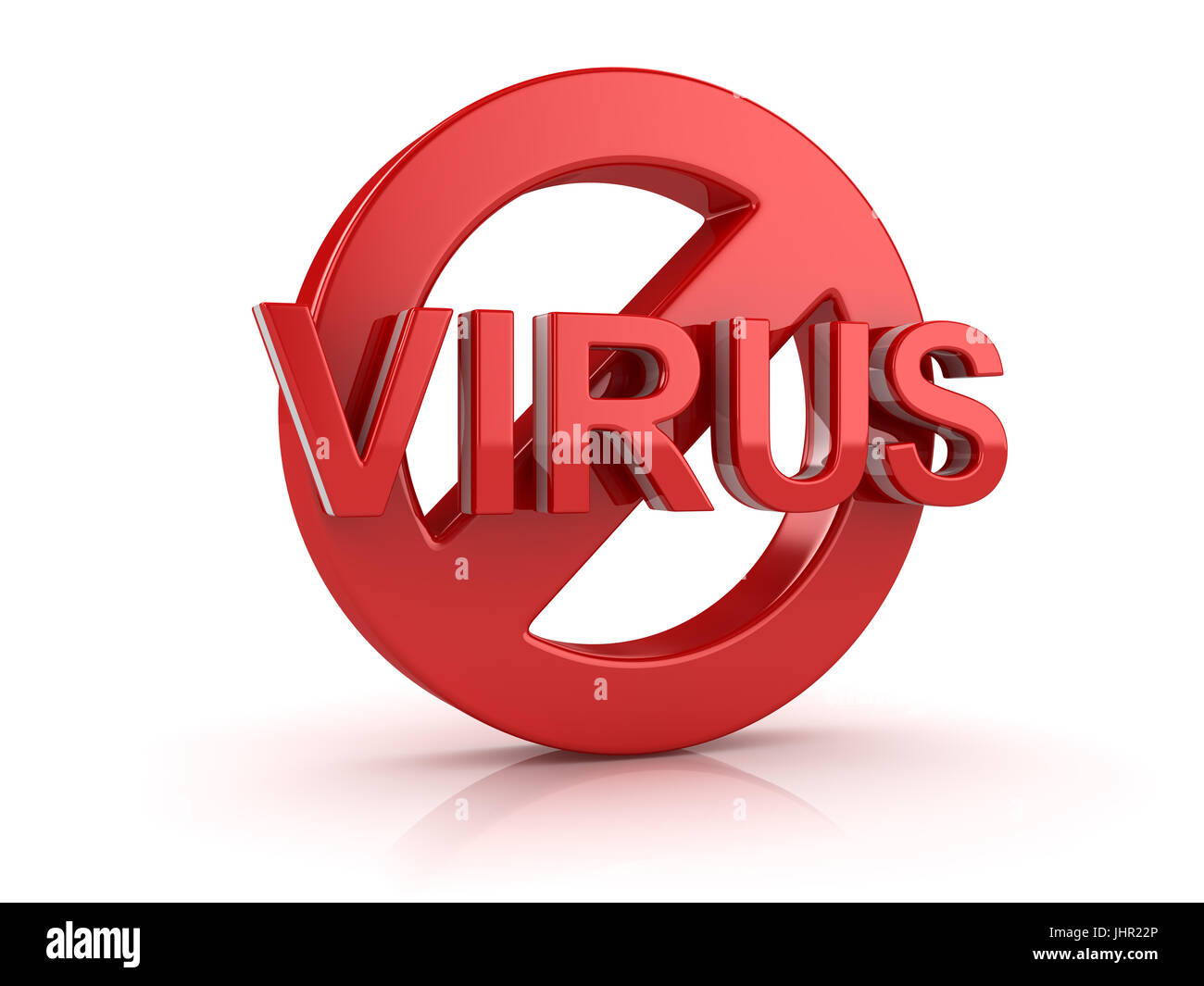 No Virus Symbol , This is a 3d Rendered Computer Generated Image ...