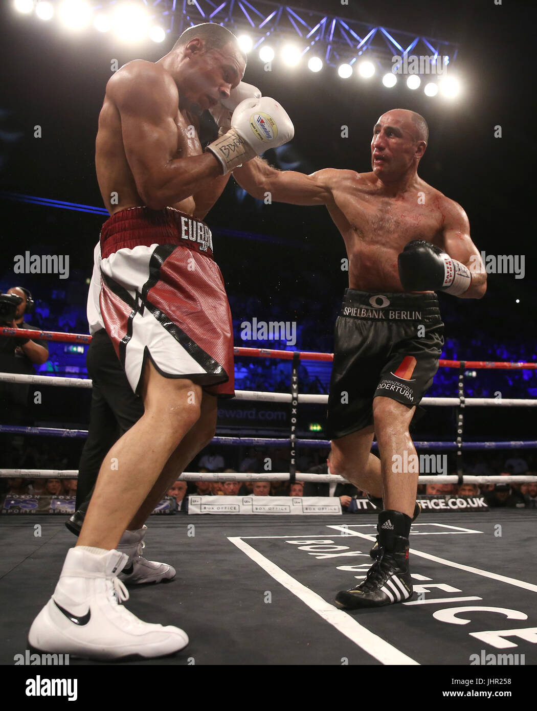 Ibo world super middleweight title wembley arena hires stock