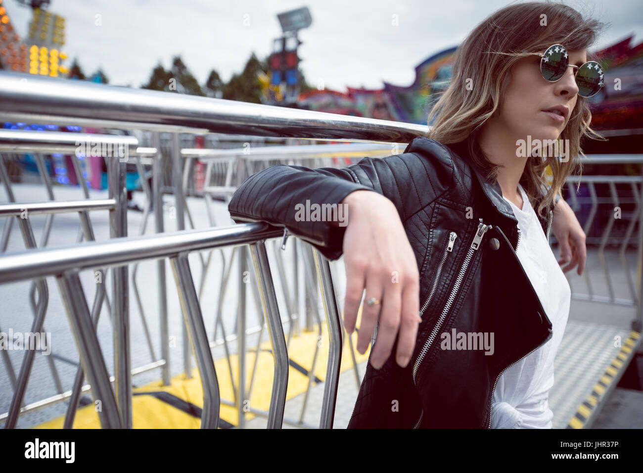 Beautiful woman standing hi-res stock photography and images - Alamy