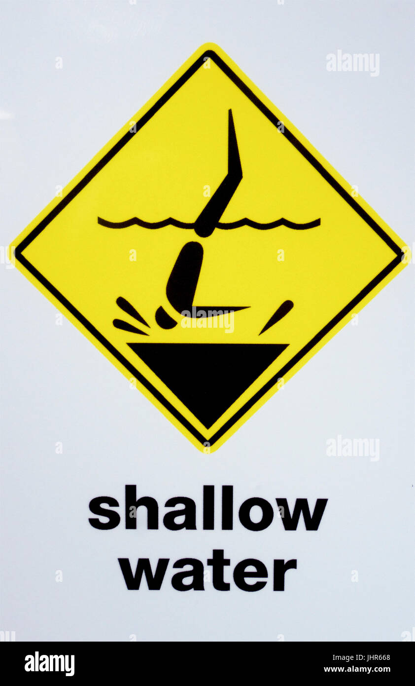 Shallow Water Sign 