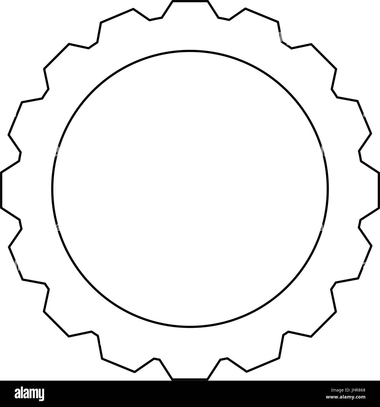 gear wheel icon over white background vector illustration Stock Vector ...