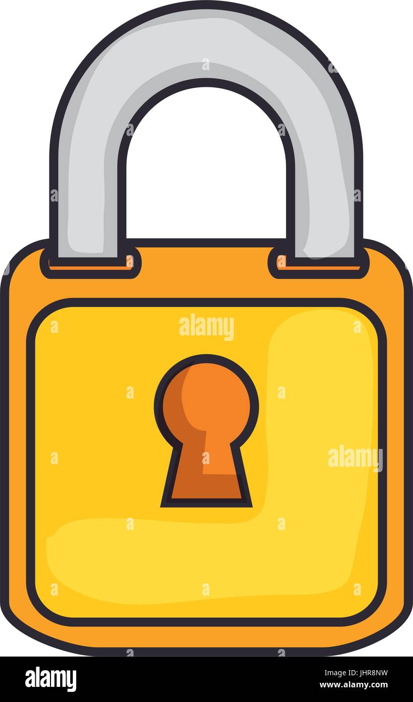 security padlock icon over white background vector illustration Stock ...