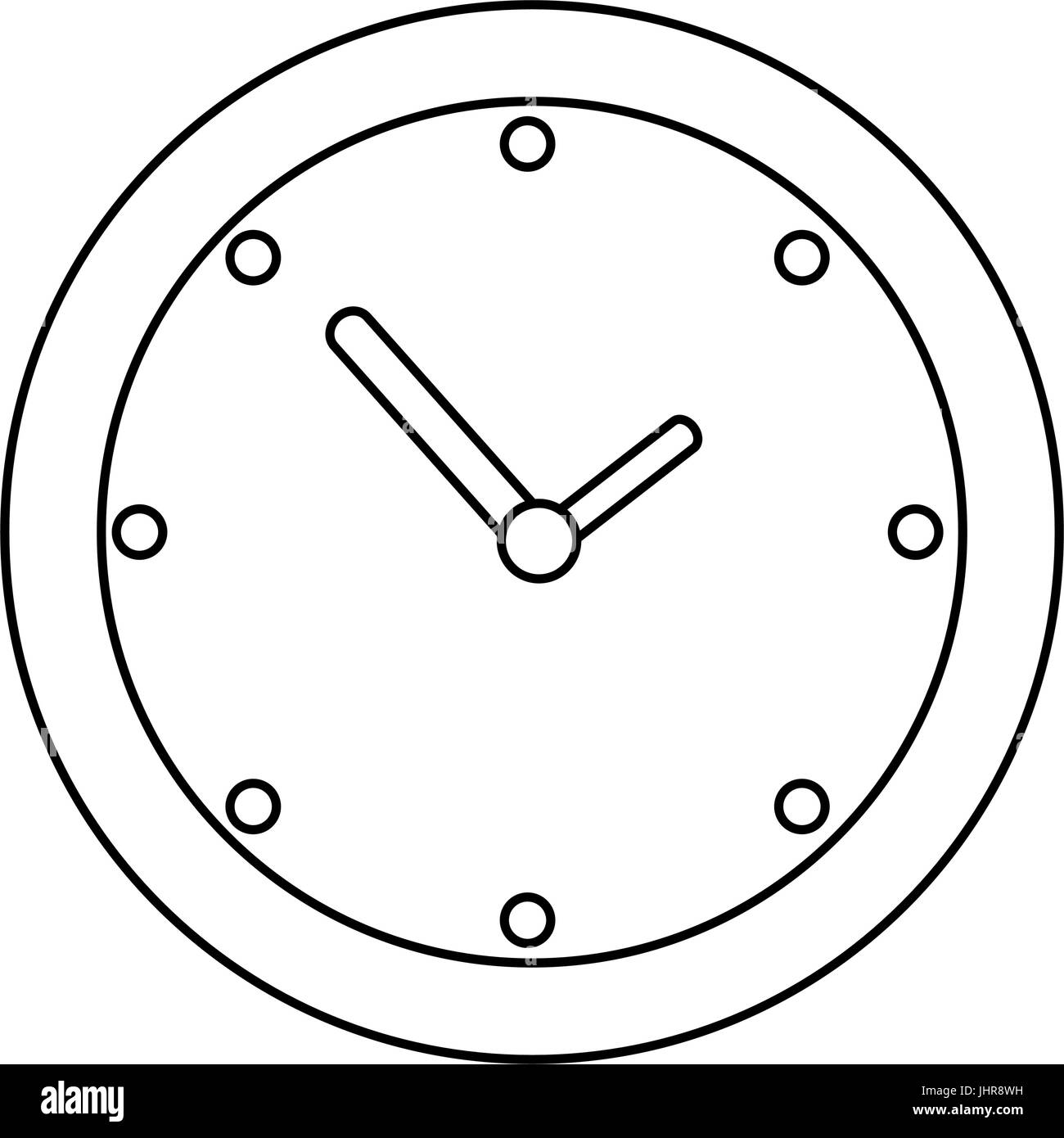 clock icon over white background vector illustration Stock Vector Image ...