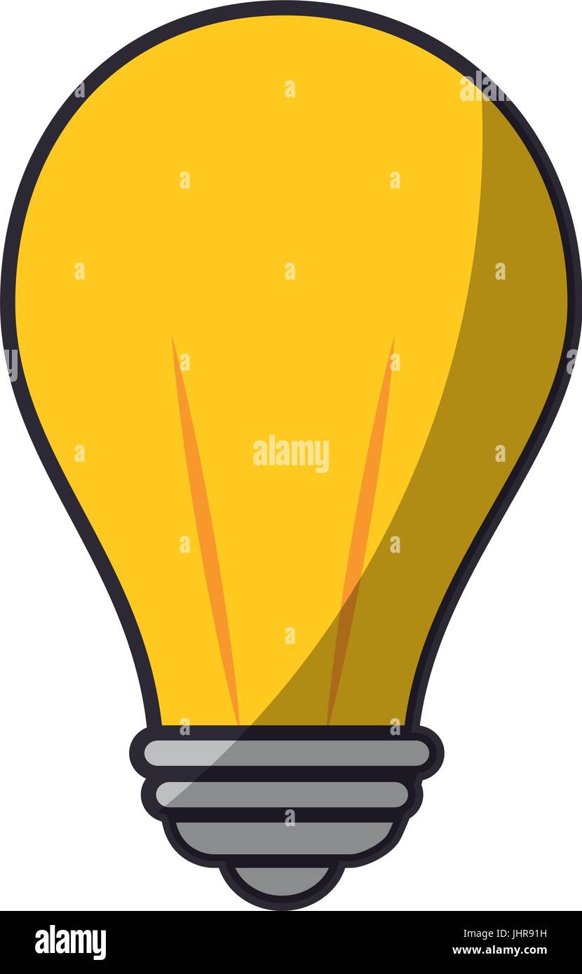 light bulb icon over white background vector illustration Stock Vector ...
