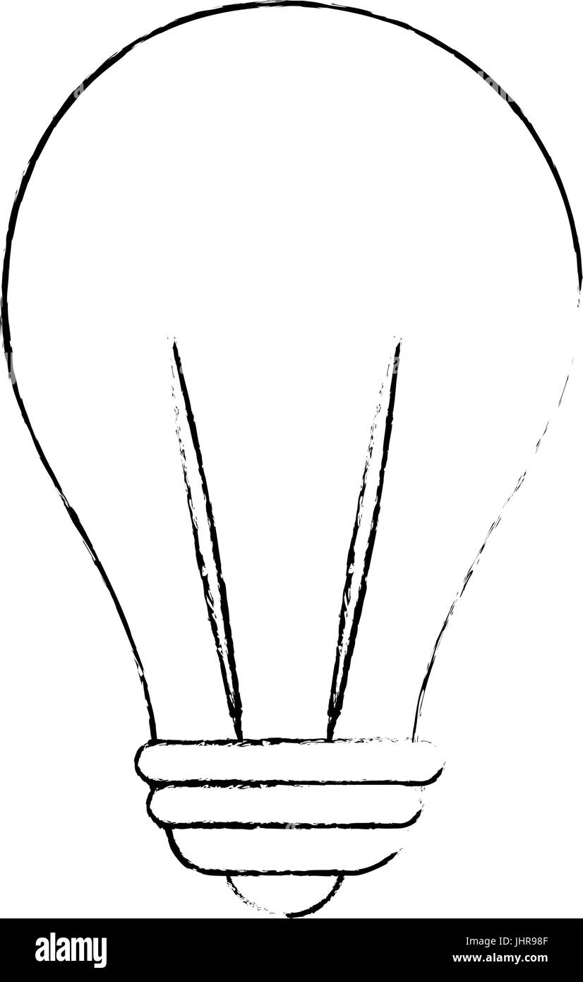 light bulb icon over white background vector illustration Stock Vector ...