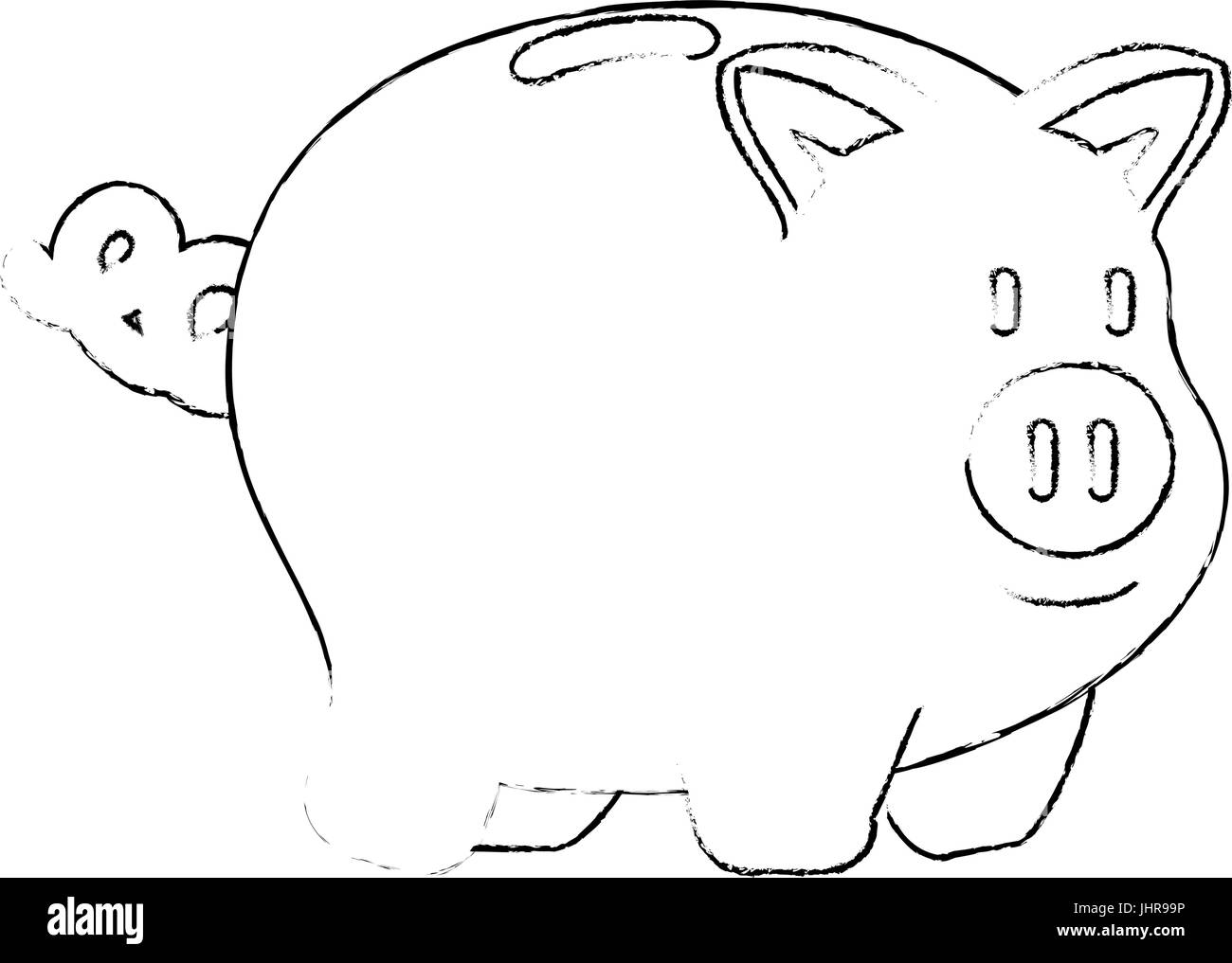 piggy bank icon over white background vector illustration Stock Vector ...