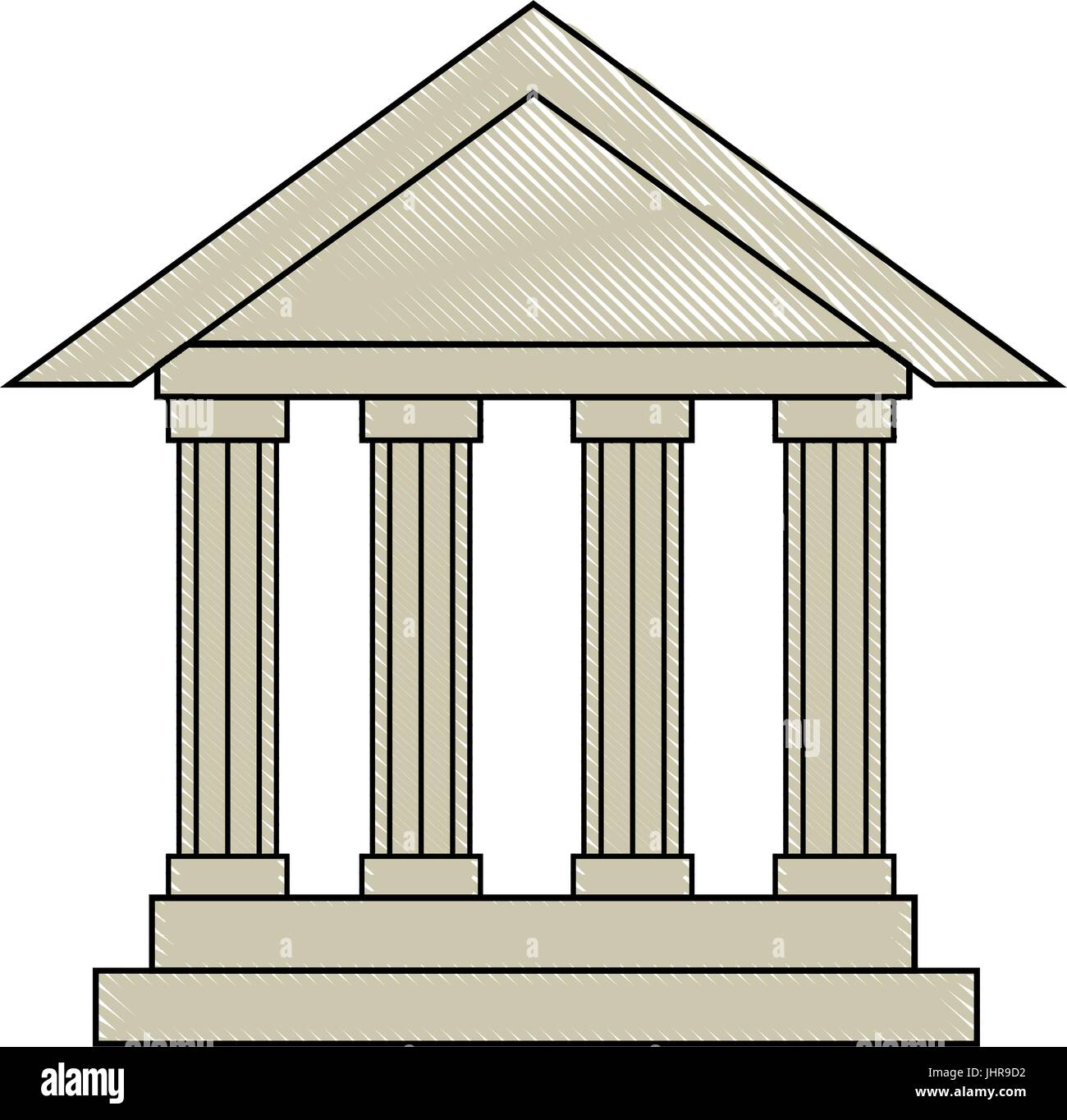 bank building icon over white background vector illustration Stock ...