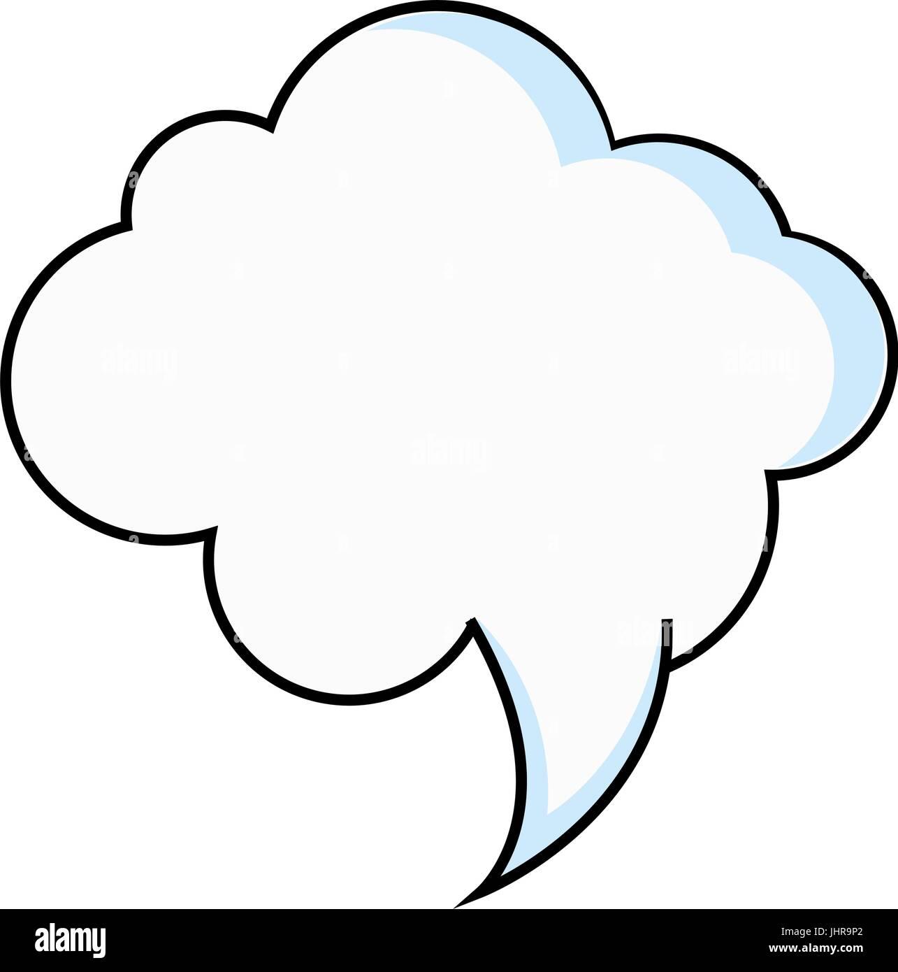 speech cloud icon over white background vector illustration Stock ...