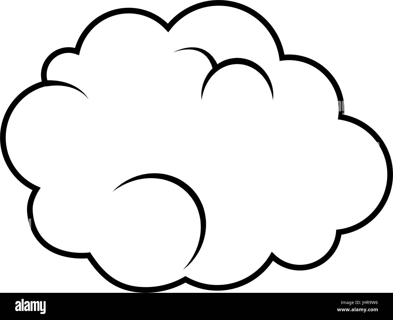 cloud icon over white background vector illustration Stock Vector Image ...