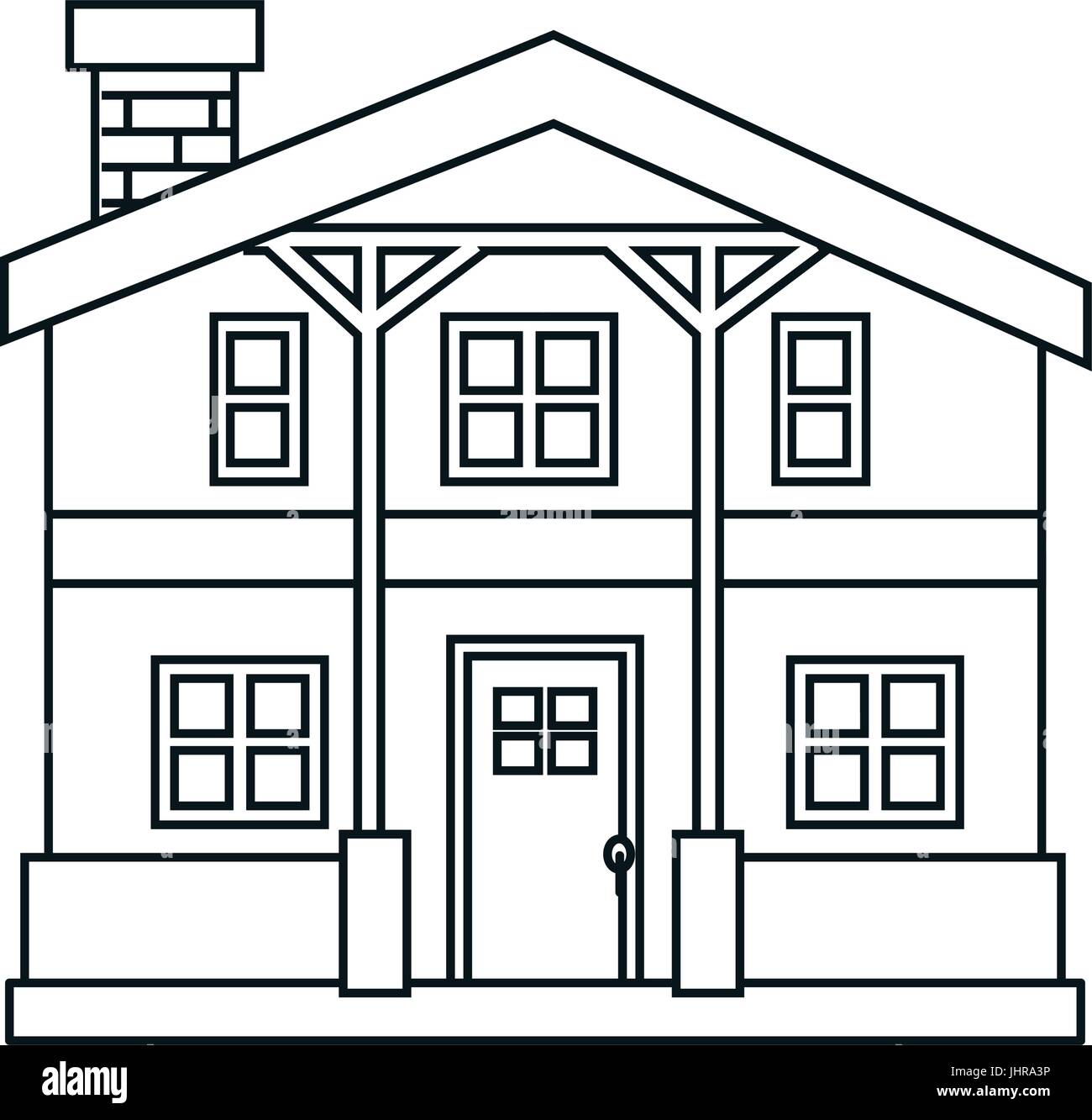 house icon over white background vector illustration Stock Vector Image ...