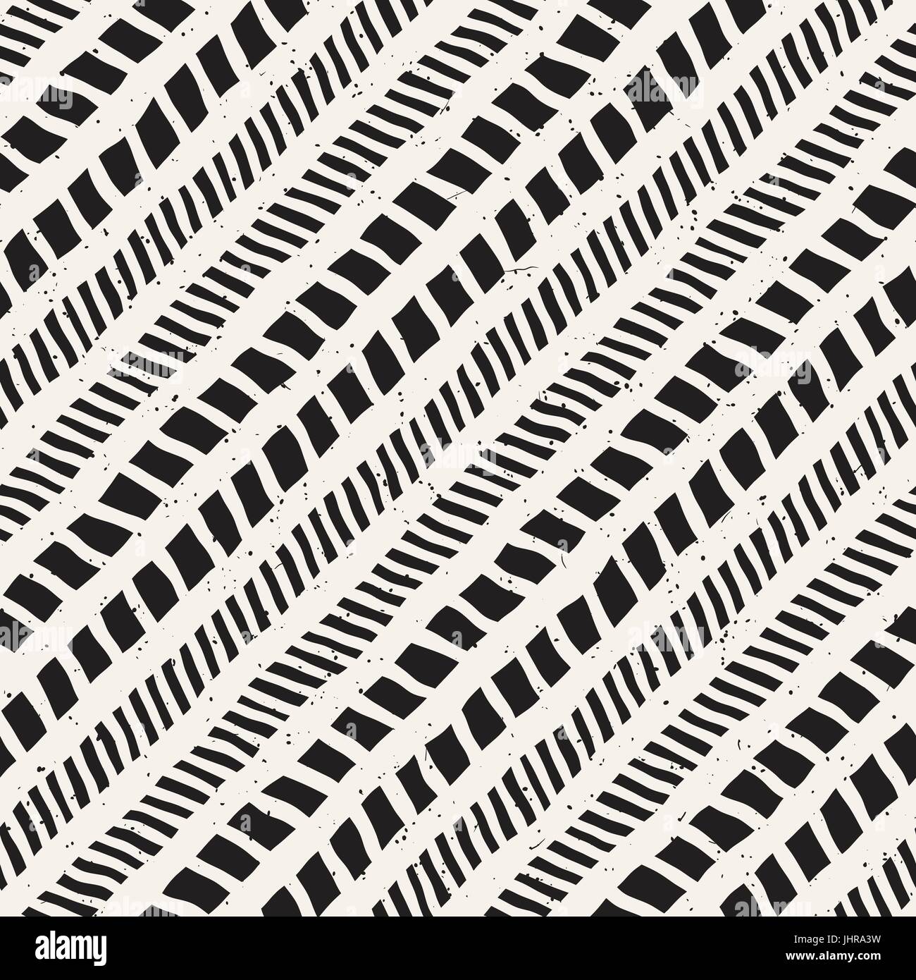 Seamless pattern with hand drawn brush strokes. Ink doodle grunge ...