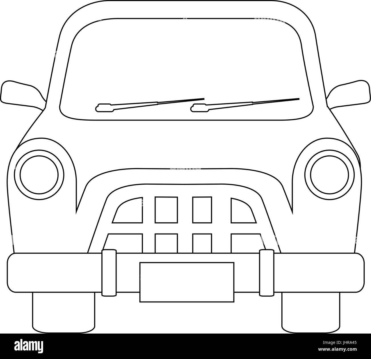 car icon over white background vector illustration Stock Vector Image ...