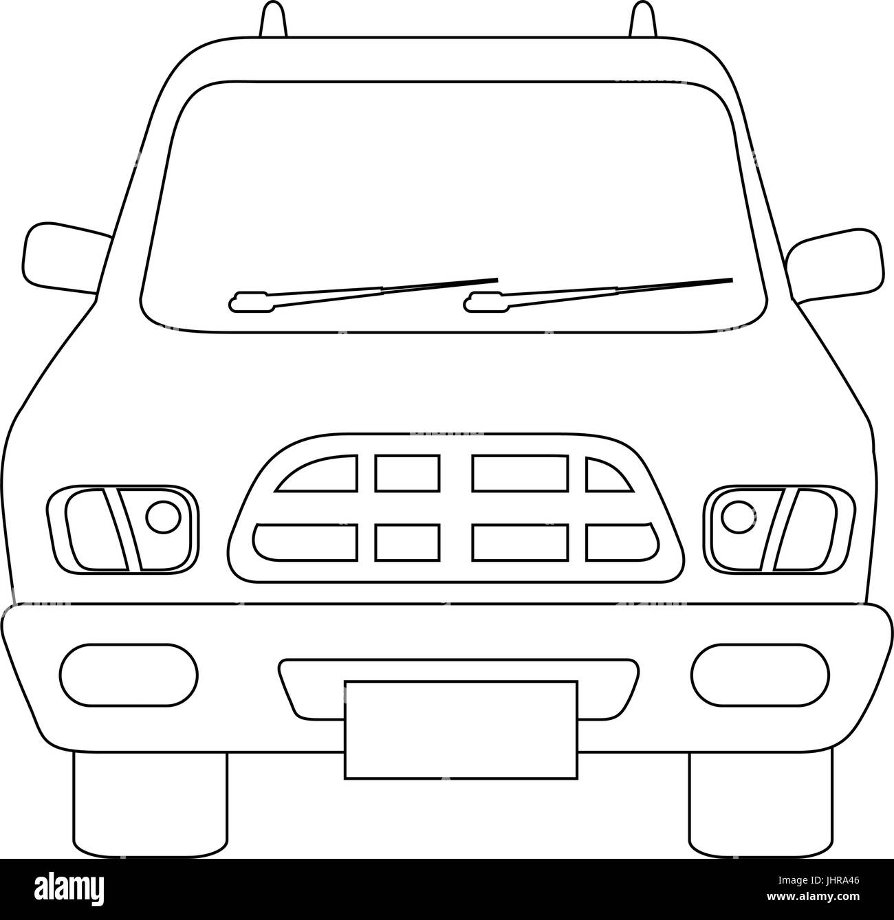 car icon over white background vector illustration Stock Vector Image ...