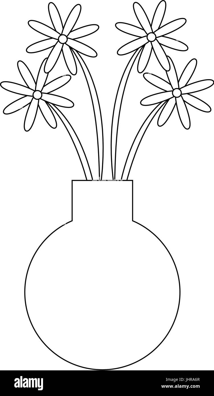 vase with flowers icon Stock Vector Image & Art - Alamy