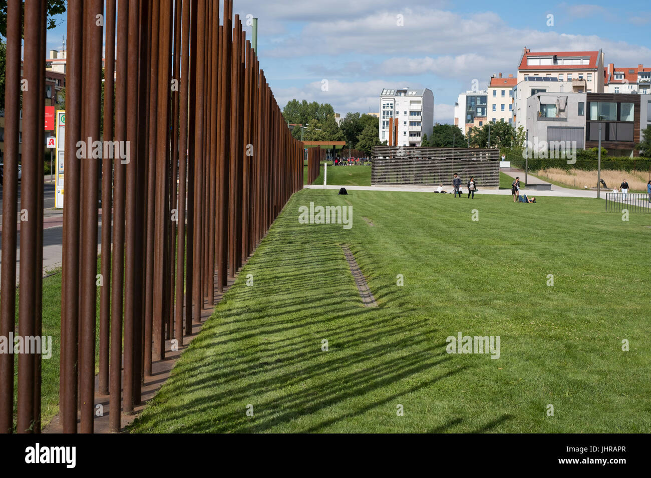 Berlin, Germany - July 13, 2017: Remains of the Berlin Wall / Berlin Wall memorial at Bernauer Strasse in Berlin, Germany. Stock Photo