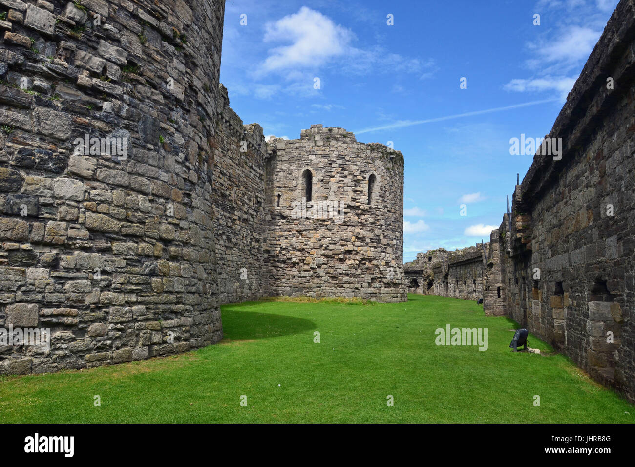 Beaumaris Castle, Anglesey, Wales, UK. Stunning medieval castle with a