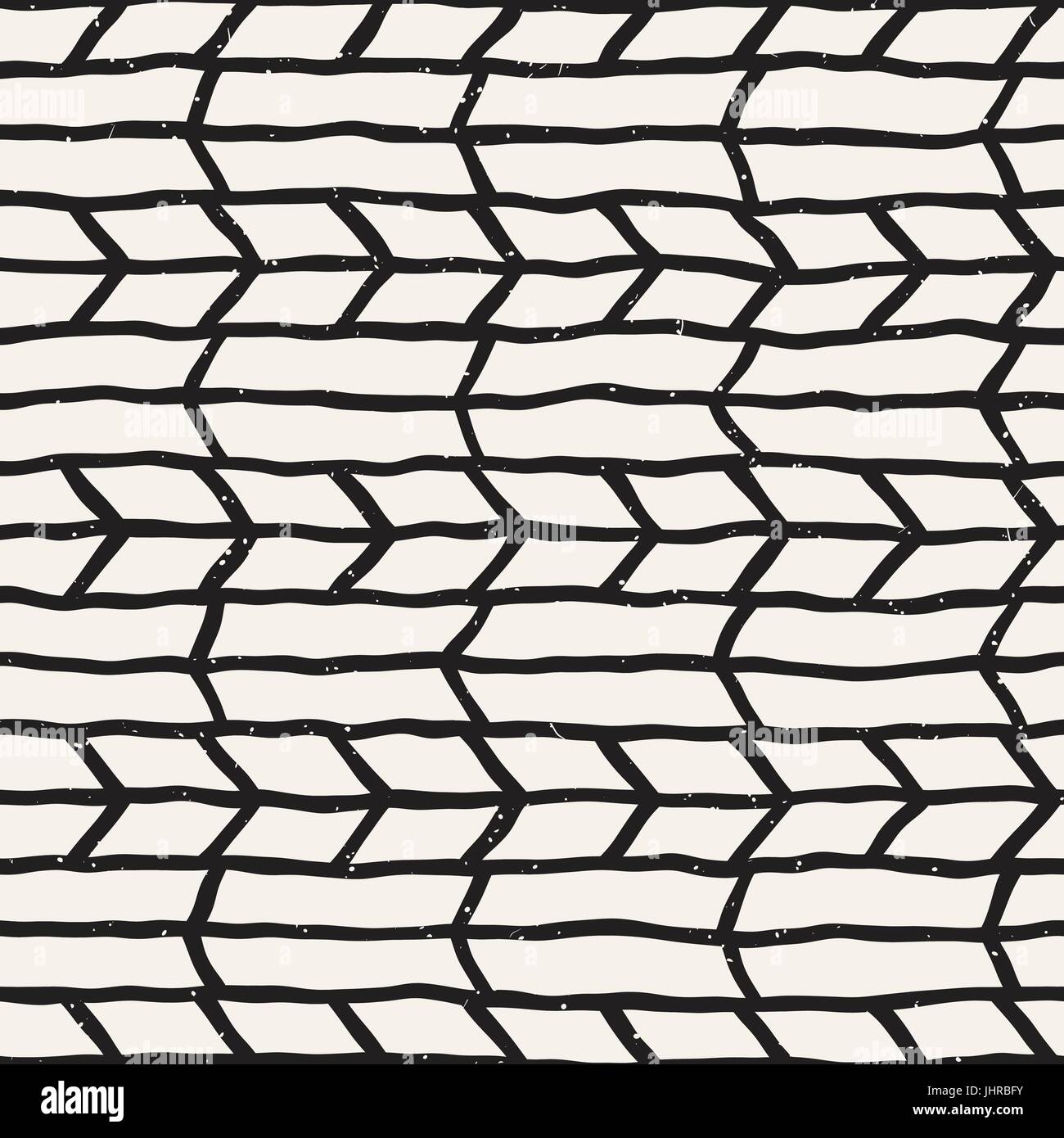 Seamless pattern with hand drawn brush strokes. Ink doodle grunge ...
