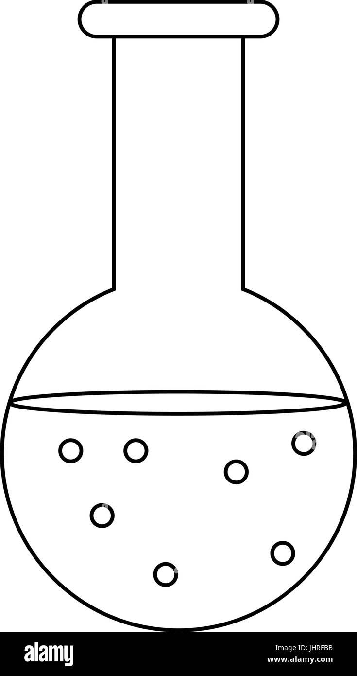 test tube flask laboratory school equipment Stock Vector Image & Art ...