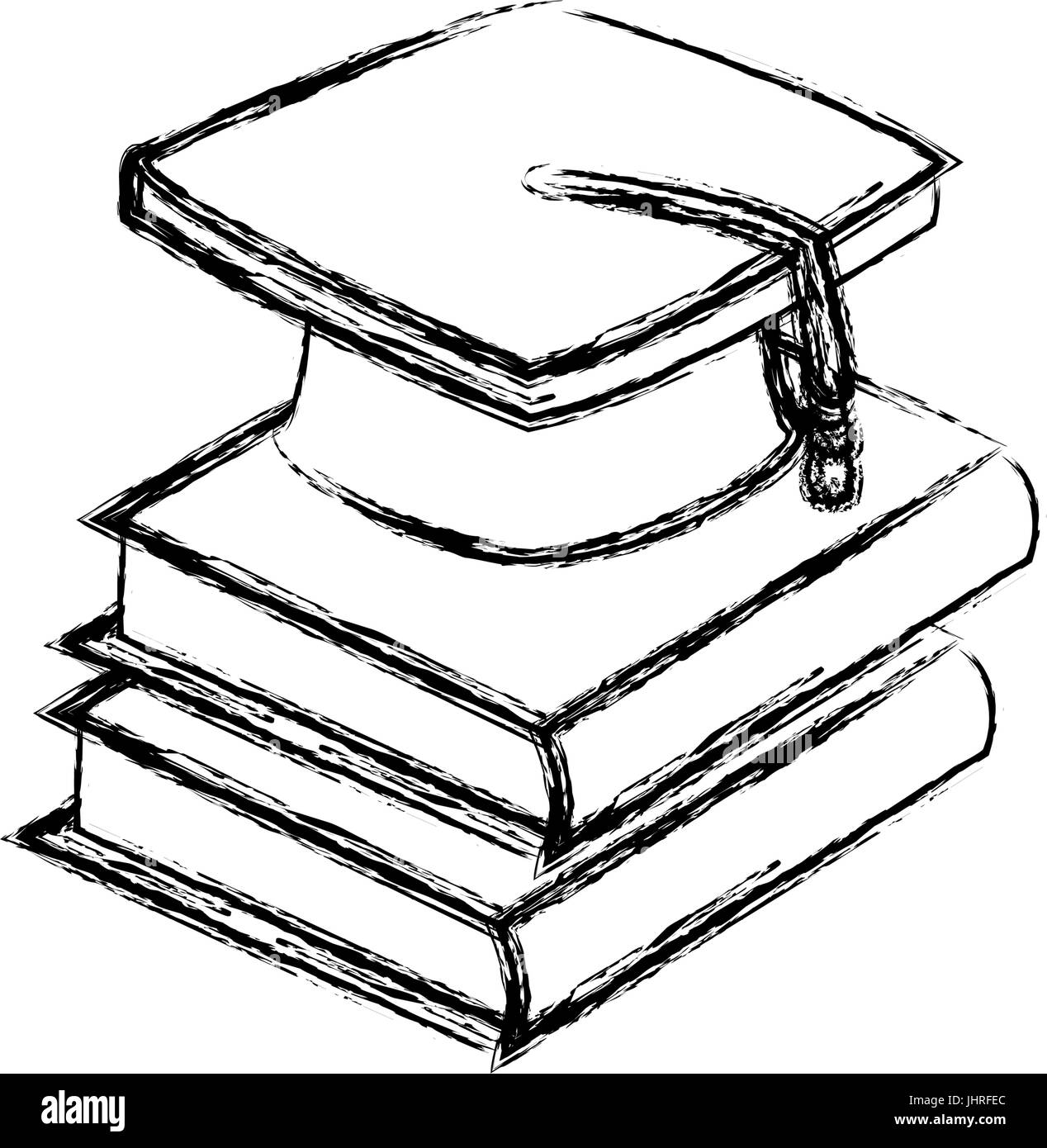 back to school book graduation cap Stock Vector Image & Art - Alamy