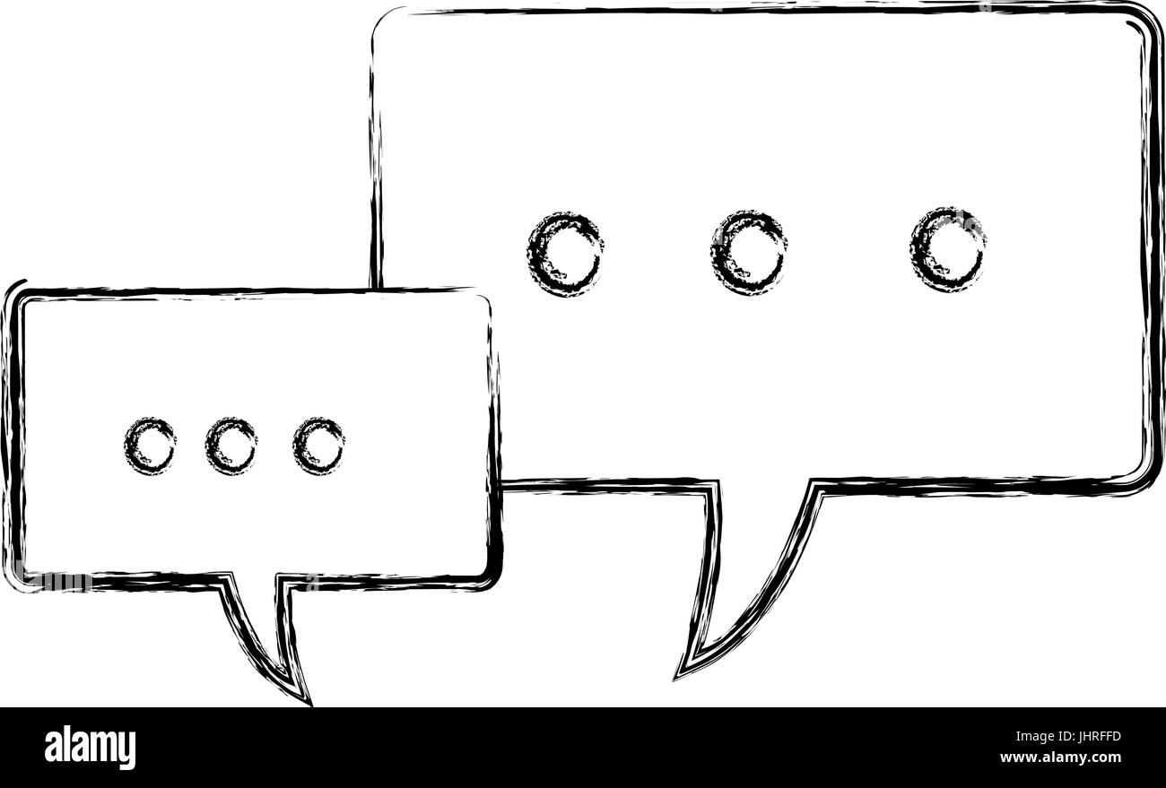 speech bubbles message communication dialog Stock Vector Image & Art ...