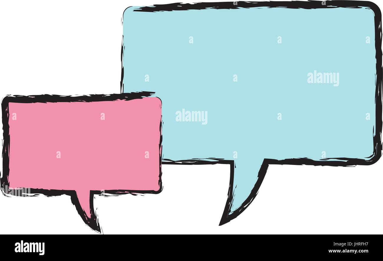 speech bubbles message communication dialog Stock Vector Image & Art ...